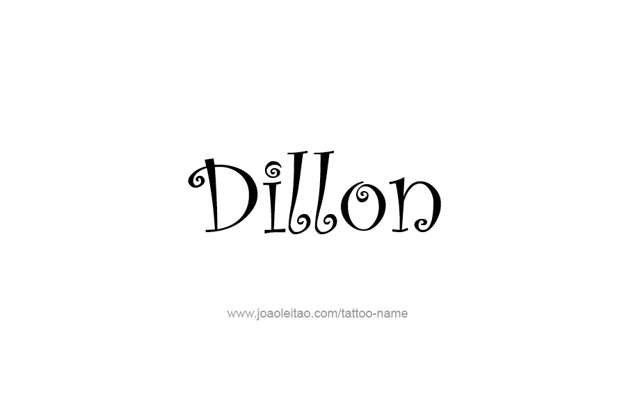 Tattoo Design  Name Dillon   