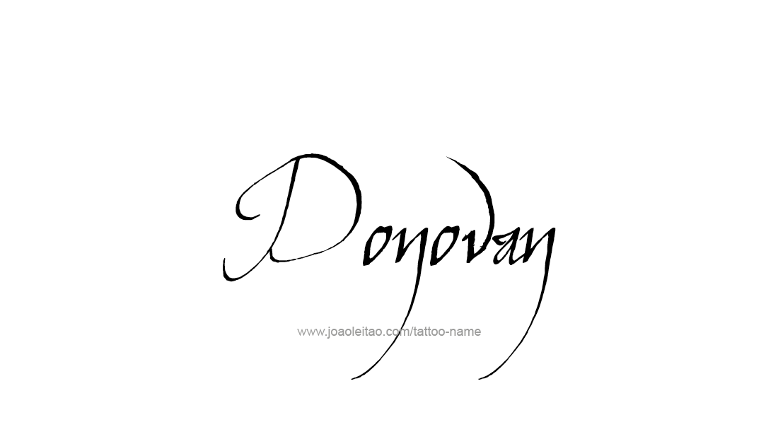 Tattoo Design  Name Donovan   