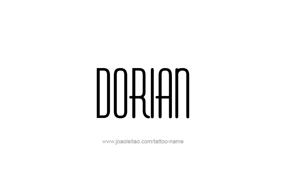 Tattoo Design  Name Dorian   