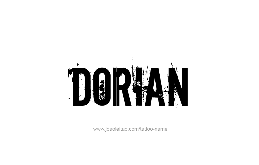 Tattoo Design  Name Dorian   