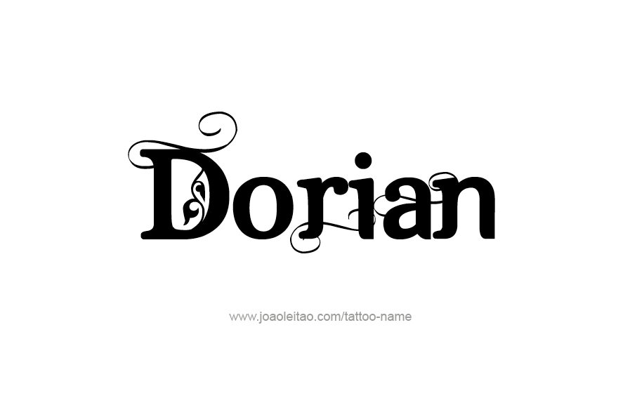 Tattoo Design  Name Dorian   