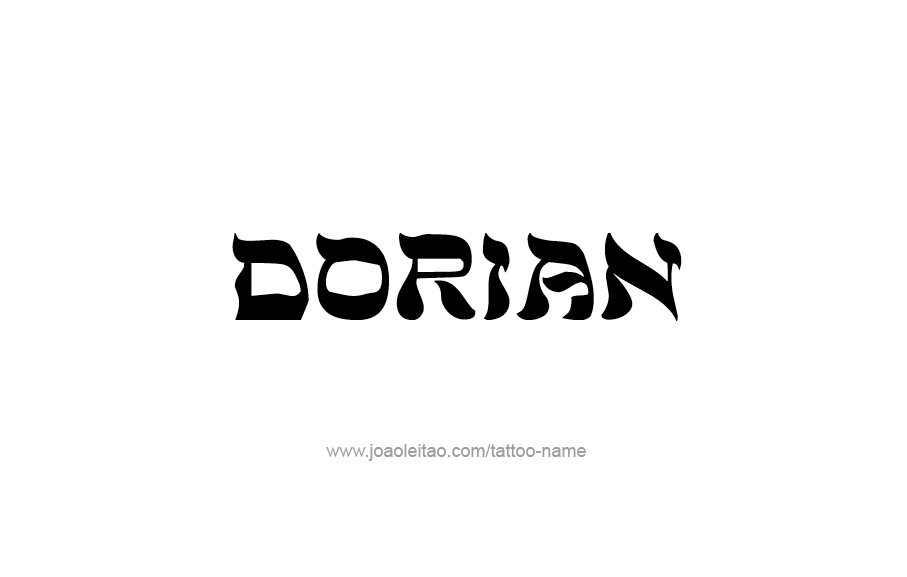 Tattoo Design  Name Dorian   