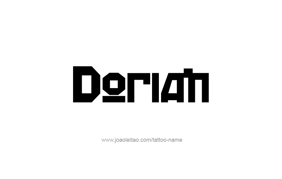 Tattoo Design  Name Dorian   