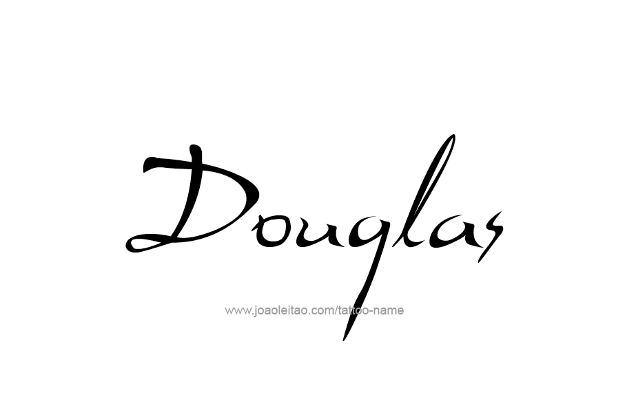 Tattoo Design  Name Douglas   