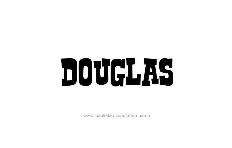 Tattoo Design  Name Douglas   