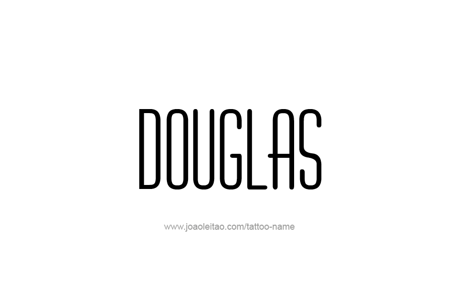 Tattoo Design  Name Douglas   