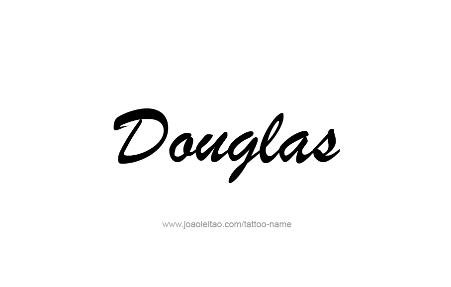 Tattoo Design  Name Douglas   