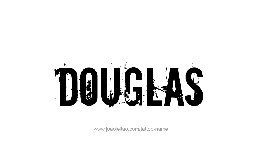 Tattoo Design  Name Douglas   