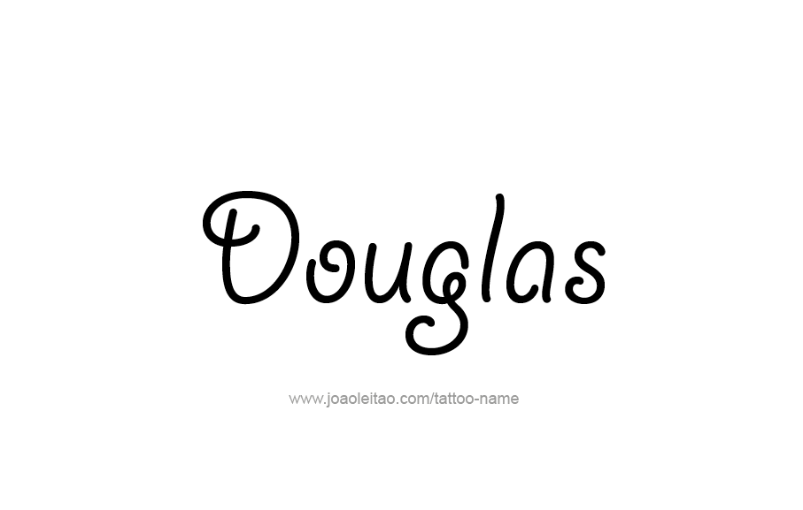 Tattoo Design  Name Douglas   