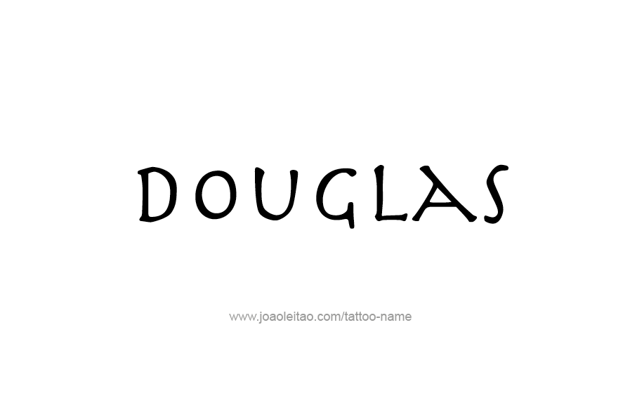 Tattoo Design  Name Douglas   