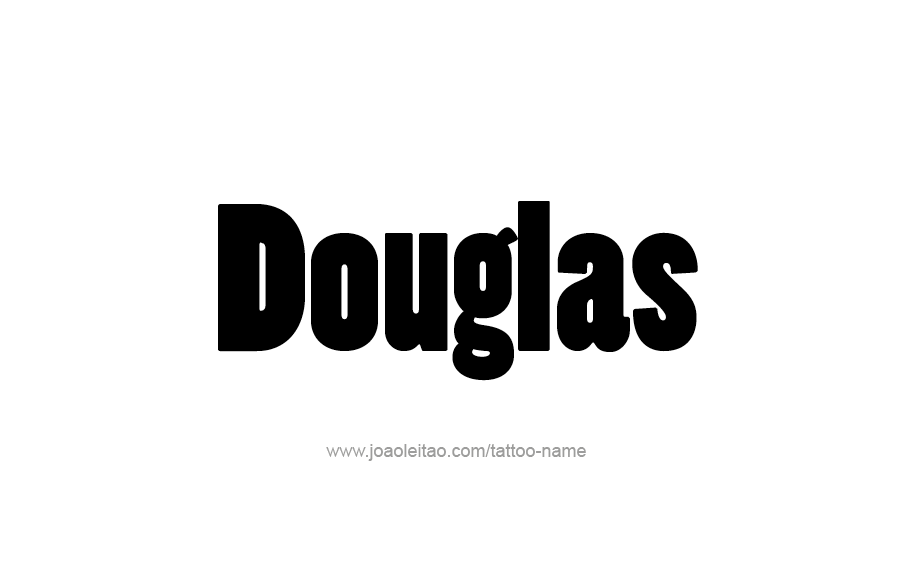 Tattoo Design  Name Douglas   