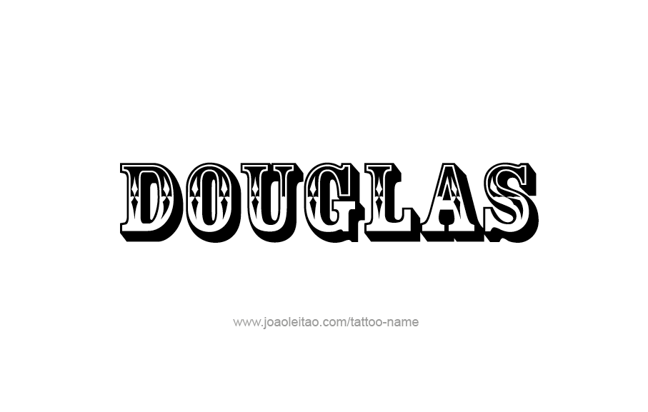 Tattoo Design  Name Douglas   