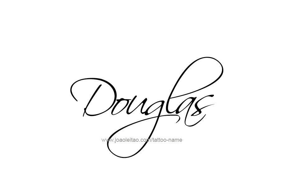 Tattoo Design  Name Douglas   