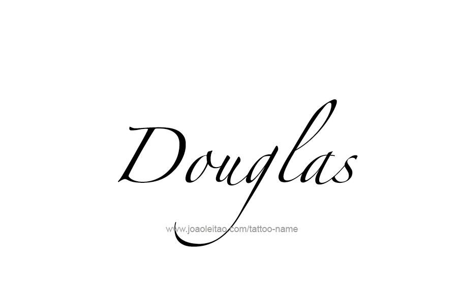 Tattoo Design  Name Douglas   