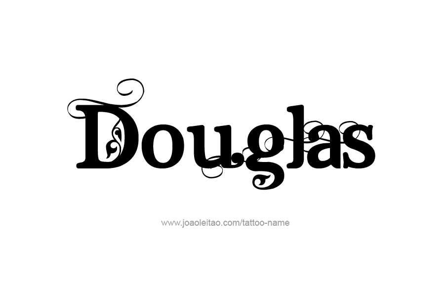 Tattoo Design  Name Douglas   