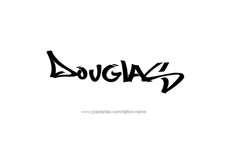 Tattoo Design  Name Douglas   