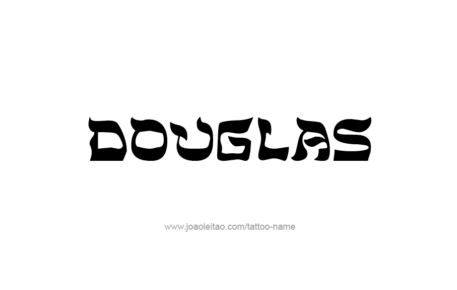 Tattoo Design  Name Douglas   