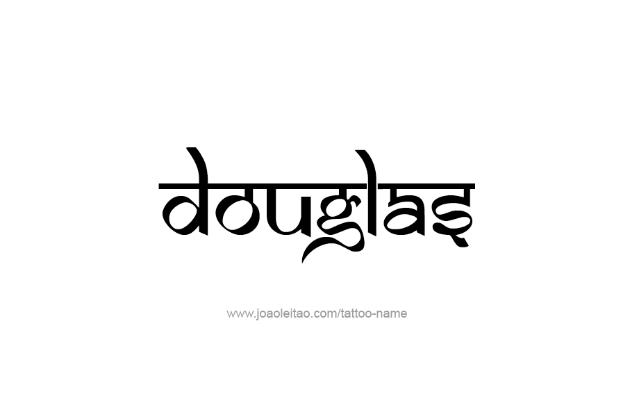 Tattoo Design  Name Douglas   