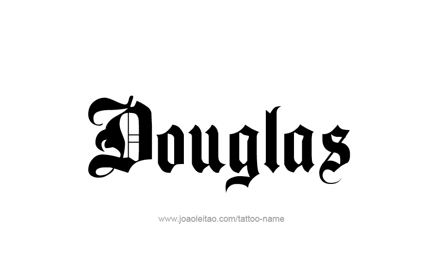 Tattoo Design  Name Douglas   