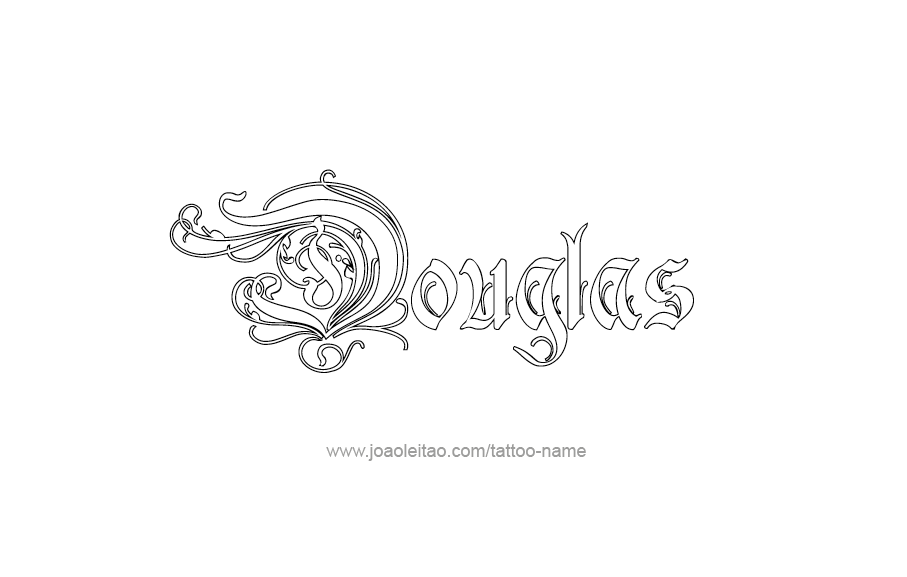 Tattoo Design  Name Douglas   
