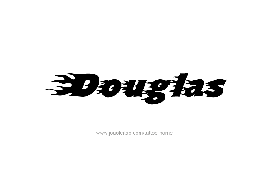 Tattoo Design  Name Douglas   