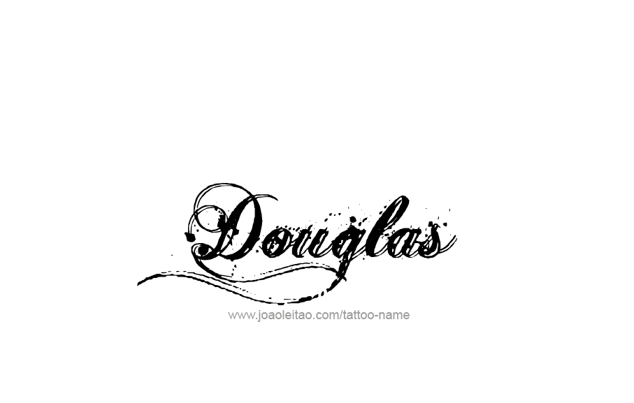 Tattoo Design  Name Douglas   