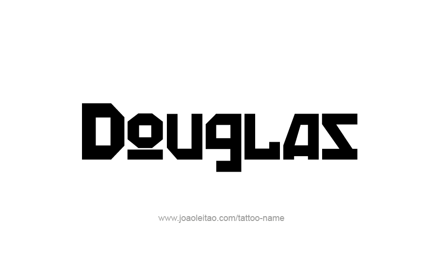 Tattoo Design  Name Douglas   