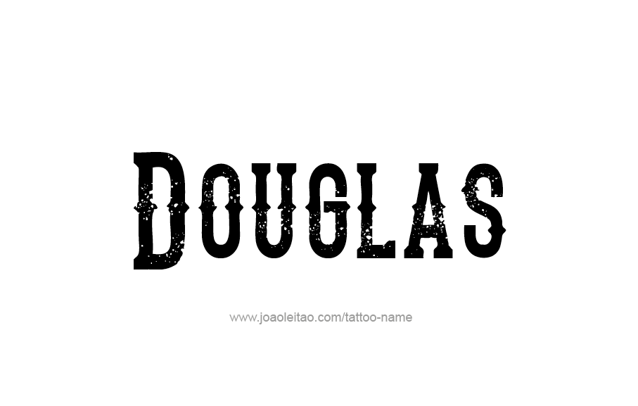 Tattoo Design  Name Douglas   