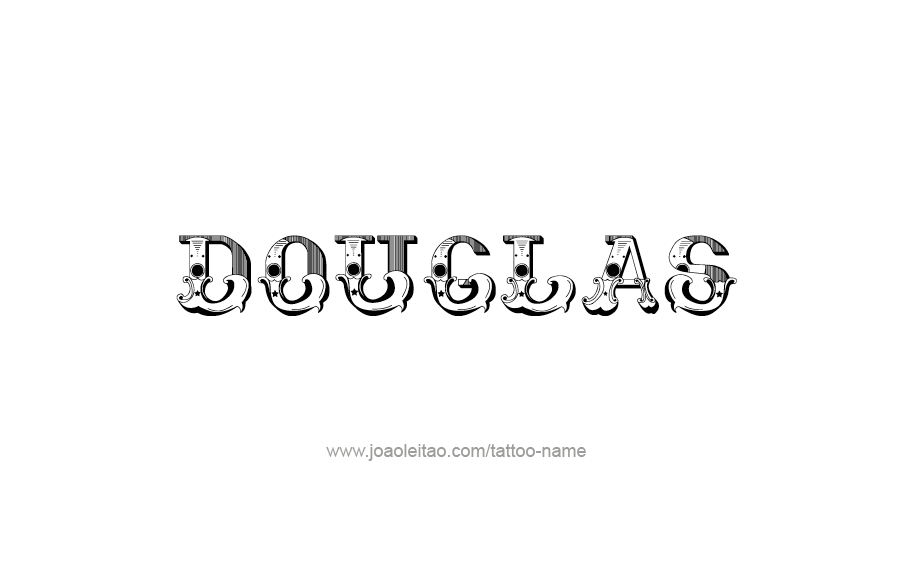 Tattoo Design  Name Douglas   