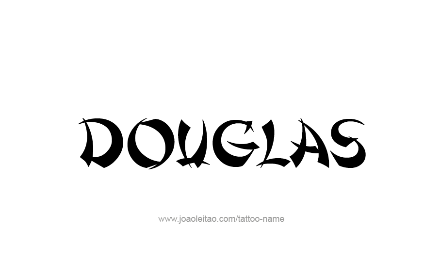 Tattoo Design  Name Douglas