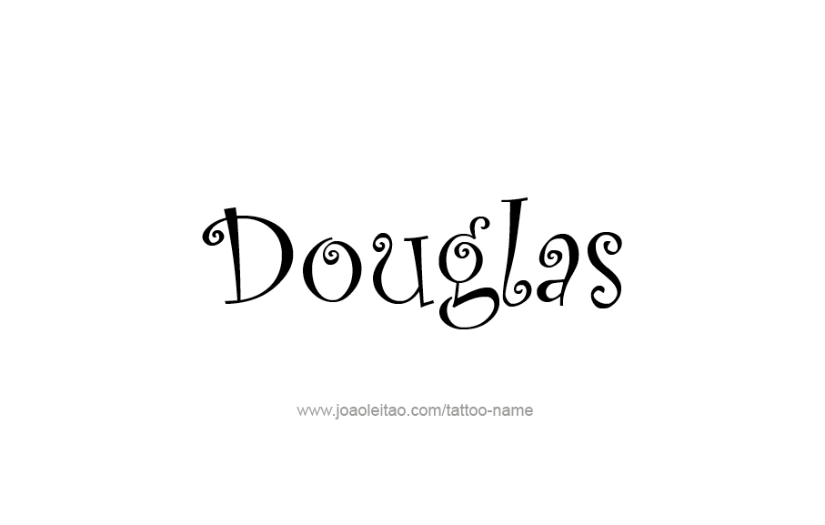 Tattoo Design  Name Douglas   