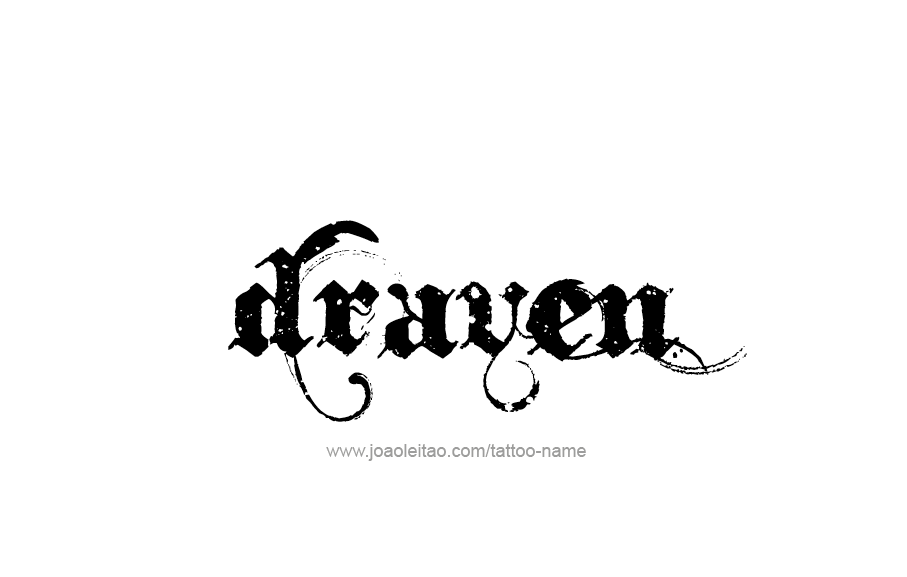 Tattoo Design  Name Draven   