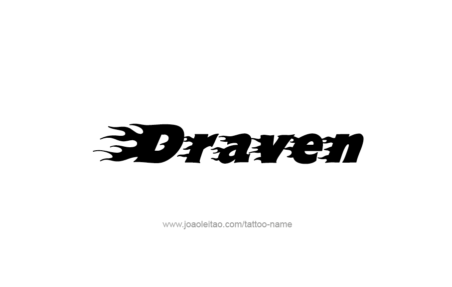 Tattoo Design  Name Draven   