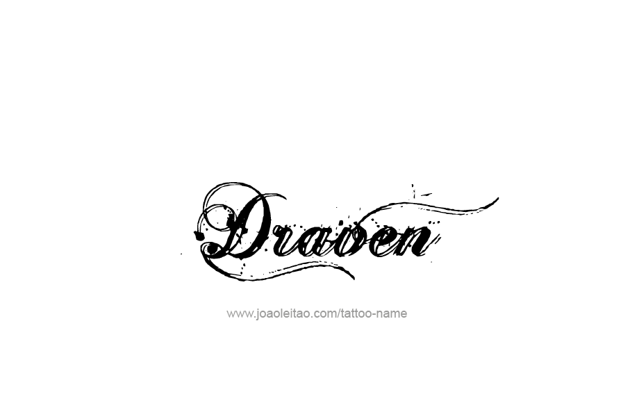 Tattoo Design  Name Draven   