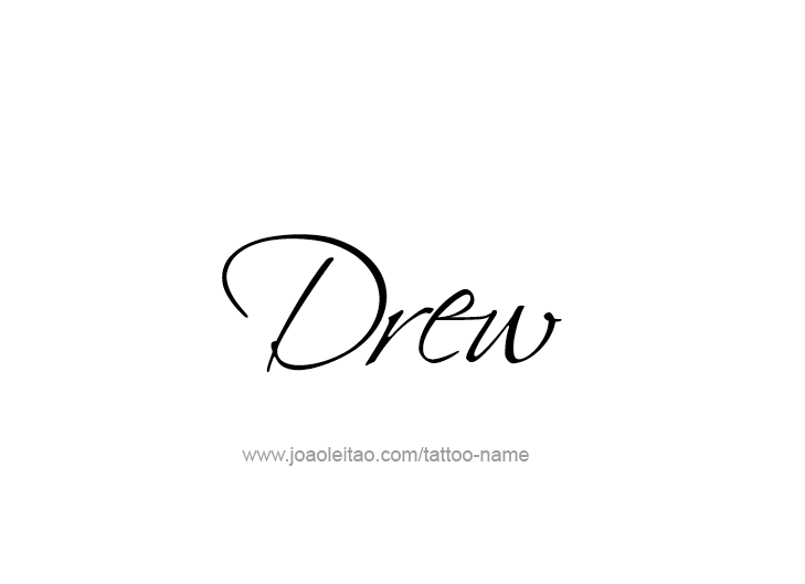 Tattoo Design  Name Drew   