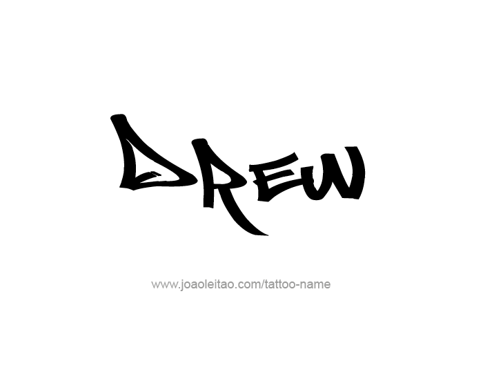 Tattoo Design  Name Drew   