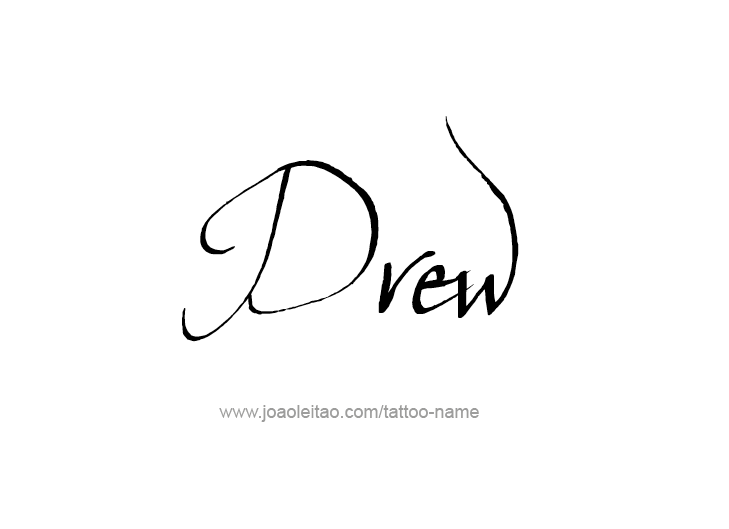 Tattoo Design  Name Drew   