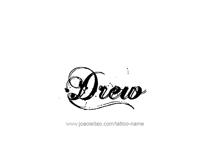 Tattoo Design  Name Drew   