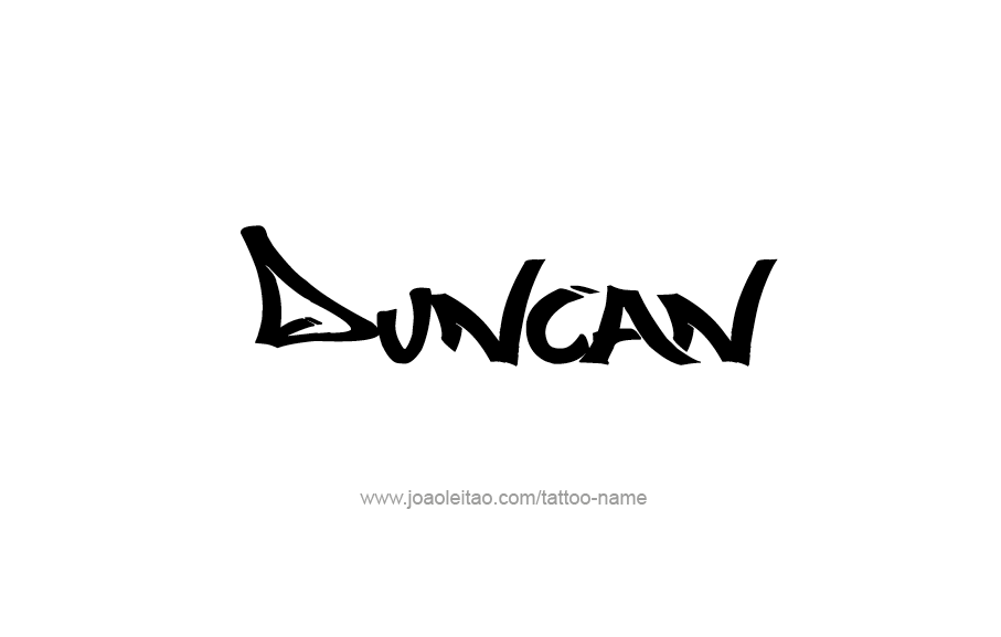 Tattoo Design  Name Duncan   