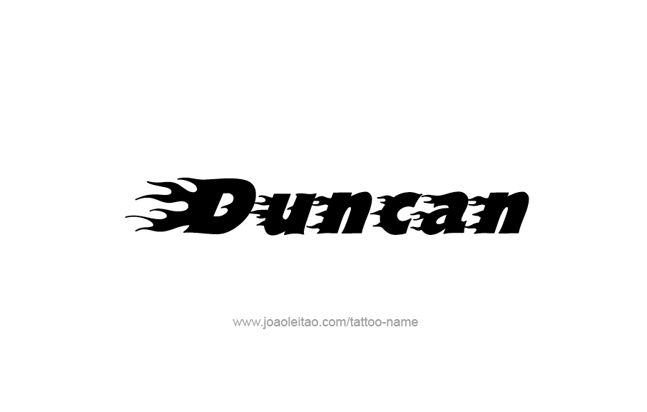 Tattoo Design  Name Duncan   