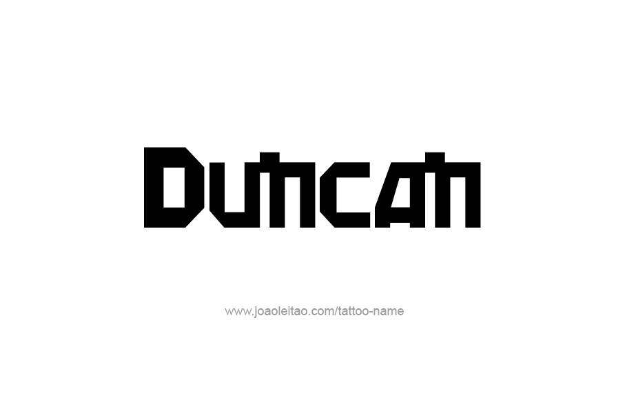 Tattoo Design  Name Duncan   