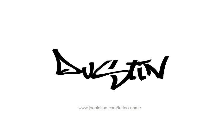 Tattoo Design  Name Dustin   