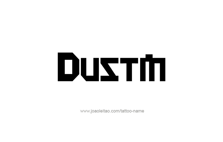 Tattoo Design  Name Dustin   