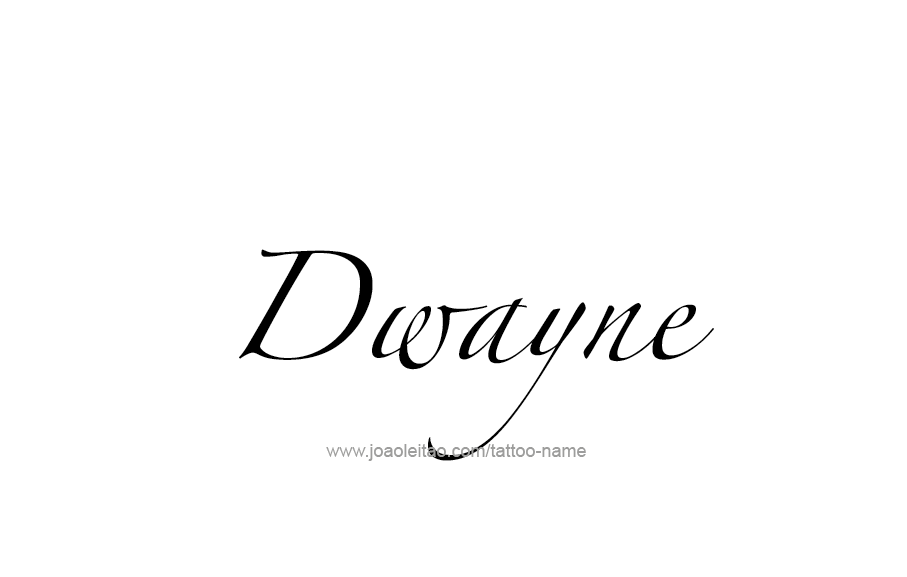 Tattoo Design  Name Dwayne   