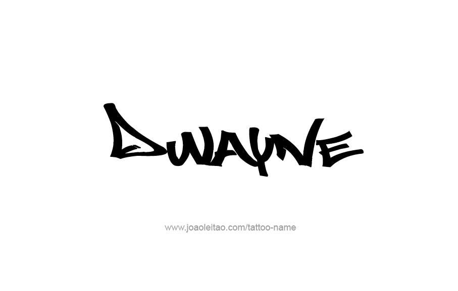 Tattoo Design  Name Dwayne   