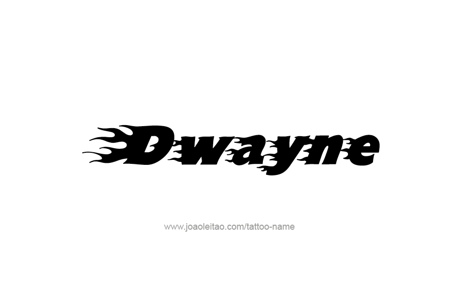 Tattoo Design  Name Dwayne   