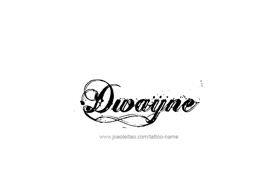 Tattoo Design  Name Dwayne   