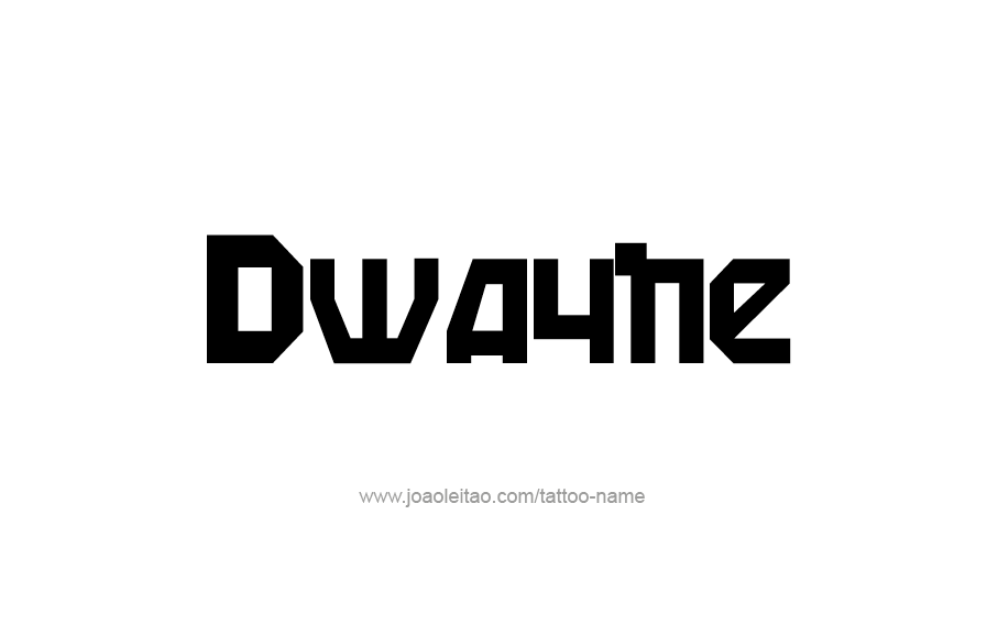 Tattoo Design  Name Dwayne   