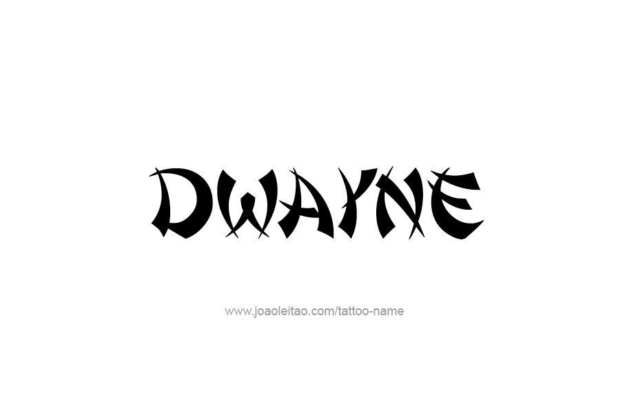 Tattoo Design  Name Dwayne