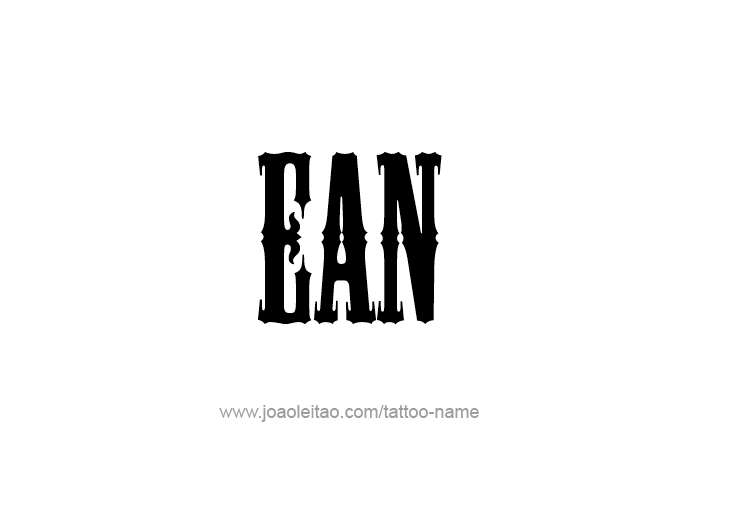 Tattoo Design  Name Ean   